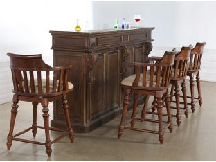 Barrel Back Counter Stool  