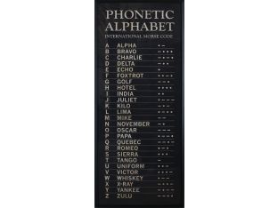 International Morse Code 32W x 74H