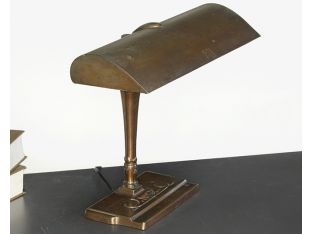 Vintage Ornate Brass Fluorescent Desk Lamp