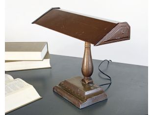 Vintage Brown Fluorescent Desk Lamp