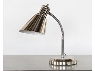 Vintage Chrome Gooseneck Desk Lamp