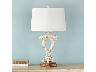 Twin Acanthus Leaf Table Lamp