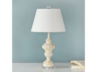Crackled Acanthus Leaf Urn Table Lamp
