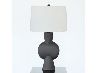 Black Natural Stone Like Table Lamp
