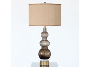 Multi Color Brown Glass Table Lamp 