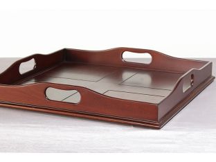 Square Mahogany Serving Tray