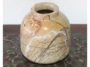 Small Marble Rain Forest Brown Vase