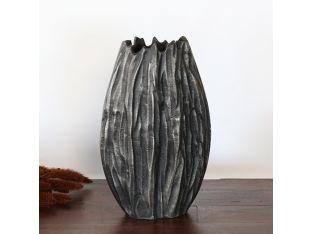 Moment Rough Washed Aluminum Vase