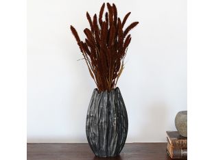 Moment Rough Washed Aluminum Vase