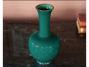 20th Century Japanese Silver Banded Bottle Vase