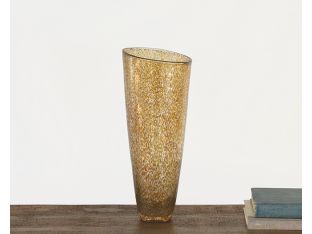 Speckled Glass Tapered Vase